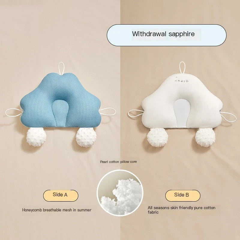 Soft Cotton Baby Head & Neck Support Pillow