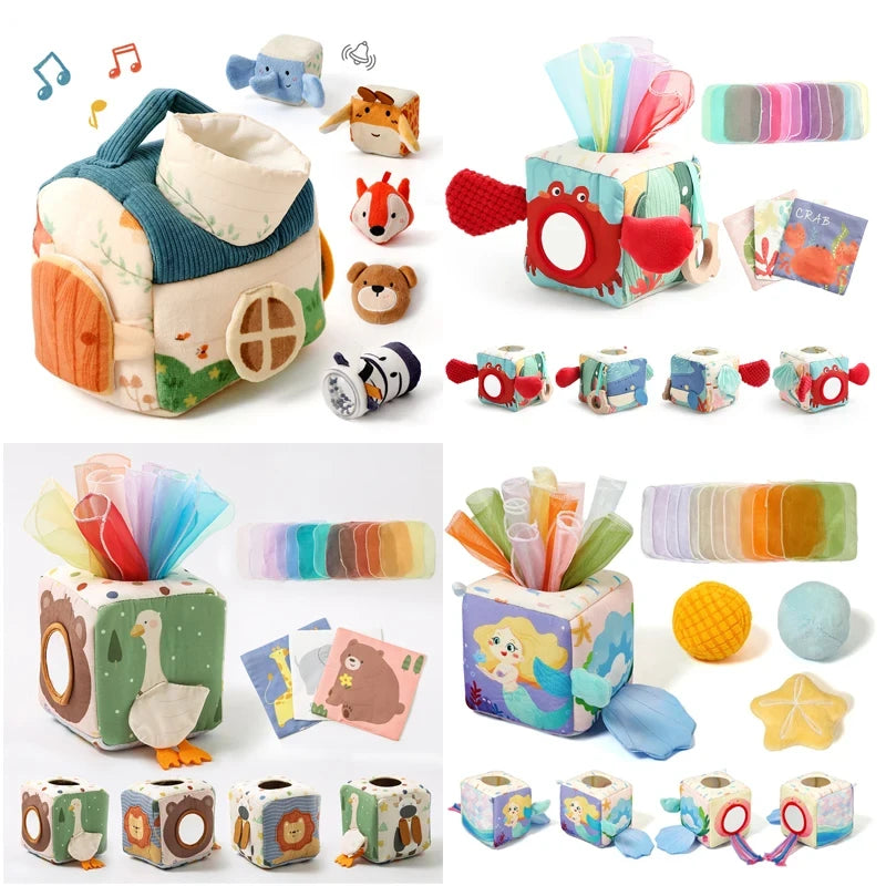 Montessori Sensory Tissue Box Toy
